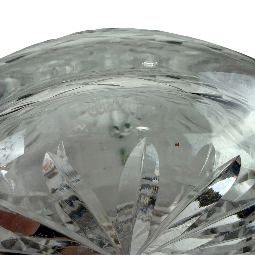Waterford Lismore Crystal Decanter with Stopper Clear Cut Glass 12 Inch Irish